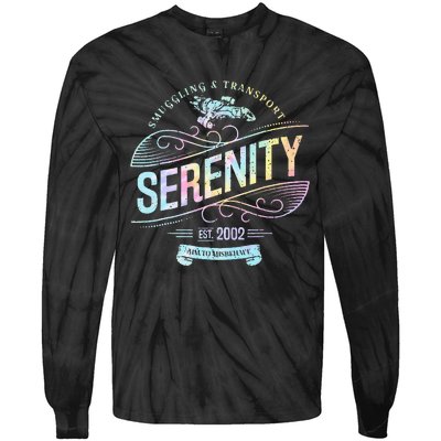 Vintage Serenity Smuggling And Transport Firefly Tie Dye Tie-Dye Long Sleeve Shirt