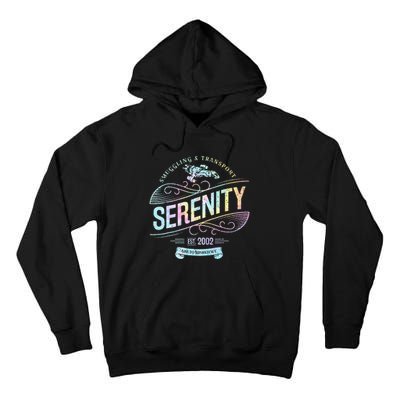 Vintage Serenity Smuggling And Transport Firefly Tie Dye Tall Hoodie