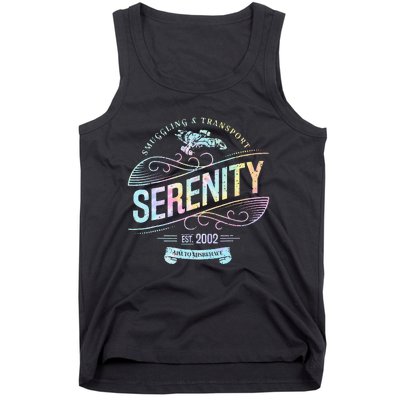 Vintage Serenity Smuggling And Transport Firefly Tie Dye Tank Top