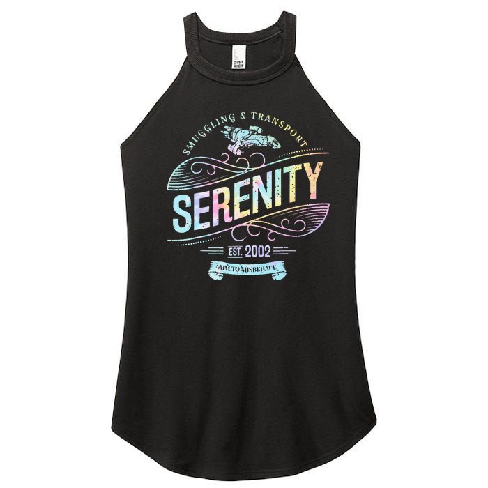 Vintage Serenity Smuggling And Transport Firefly Tie Dye Women’s Perfect Tri Rocker Tank