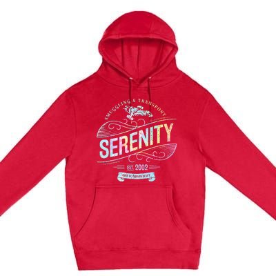 Vintage Serenity Smuggling And Transport Firefly Tie Dye Premium Pullover Hoodie