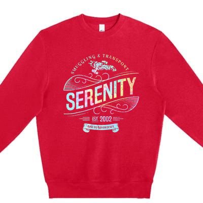 Vintage Serenity Smuggling And Transport Firefly Tie Dye Premium Crewneck Sweatshirt