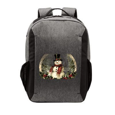 Vintage Snowman Scene Vector Backpack