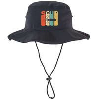 Vintage Style Squid Silhouette Funny Squid Bucket Hat