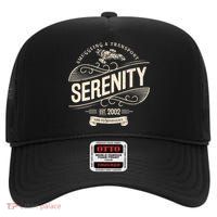 Vintage Serenity Smuggling And Transport Firefly High Crown Mesh Back Trucker Hat