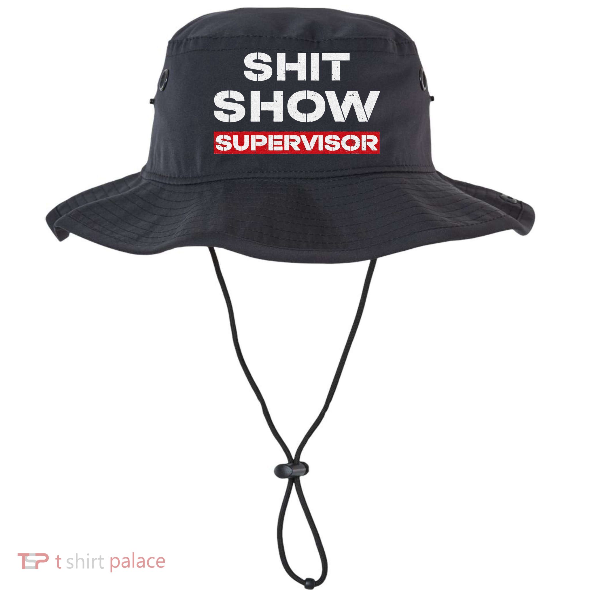 Vintage Shit Show Supervisor Funny Mom Boss Manager Teacher Bucket Hat