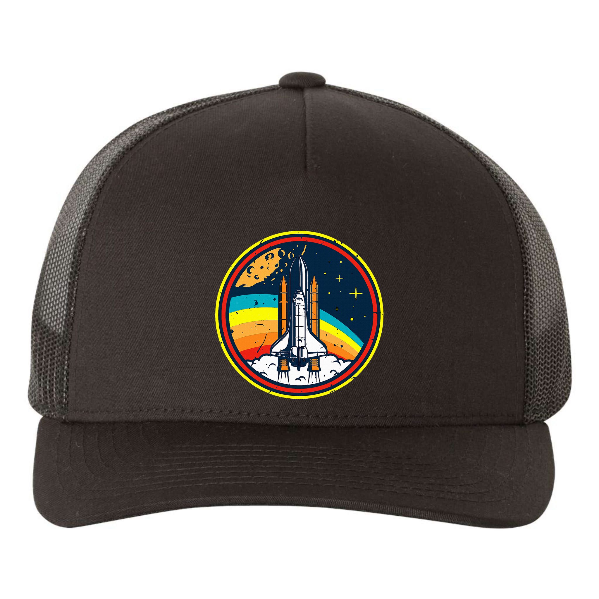 Vintage Space Shuttle Space Lover & Astronomy Stargazer Yupoong Adult 5-Panel Trucker Hat