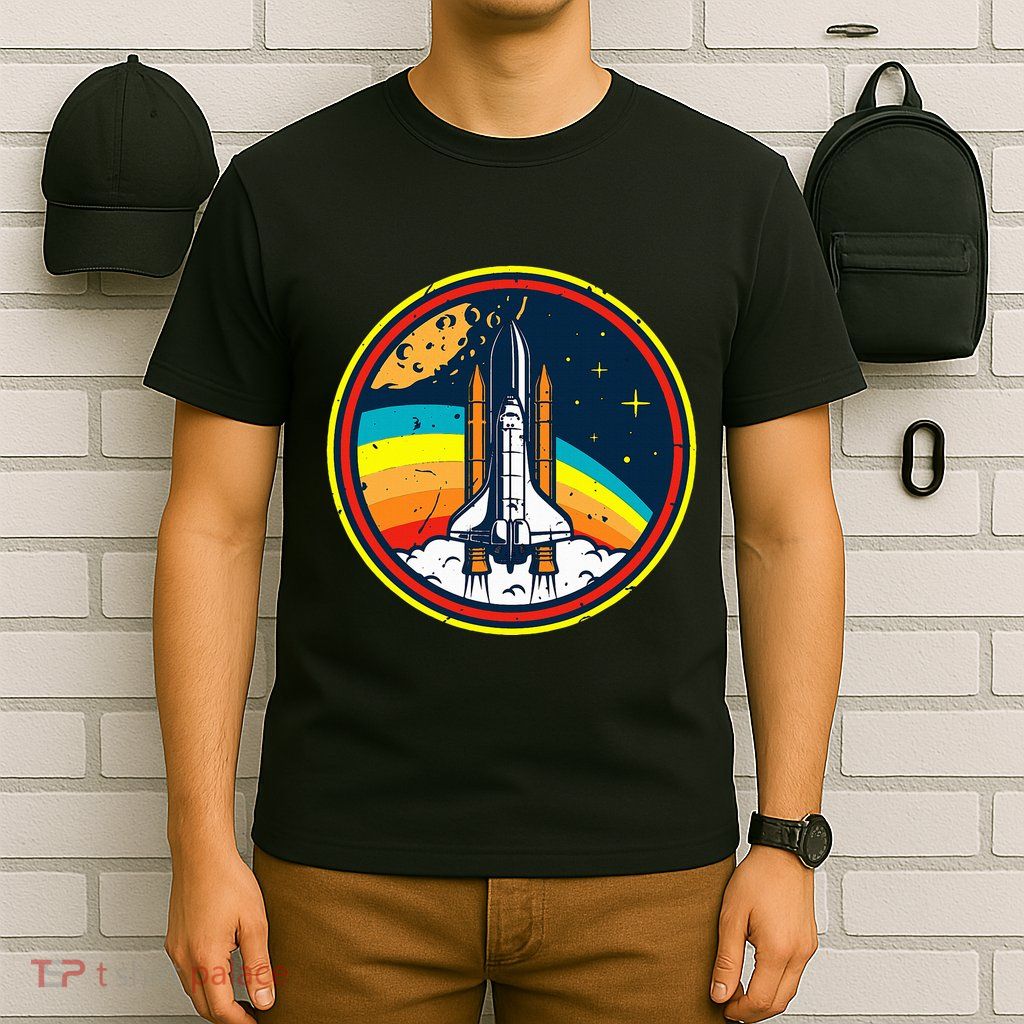 Vintage Space Shuttle Space Lover & Astronomy Stargazer T-Shirt