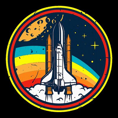 Vintage Space Shuttle Space Lover & Astronomy Stargazer T-Shirt