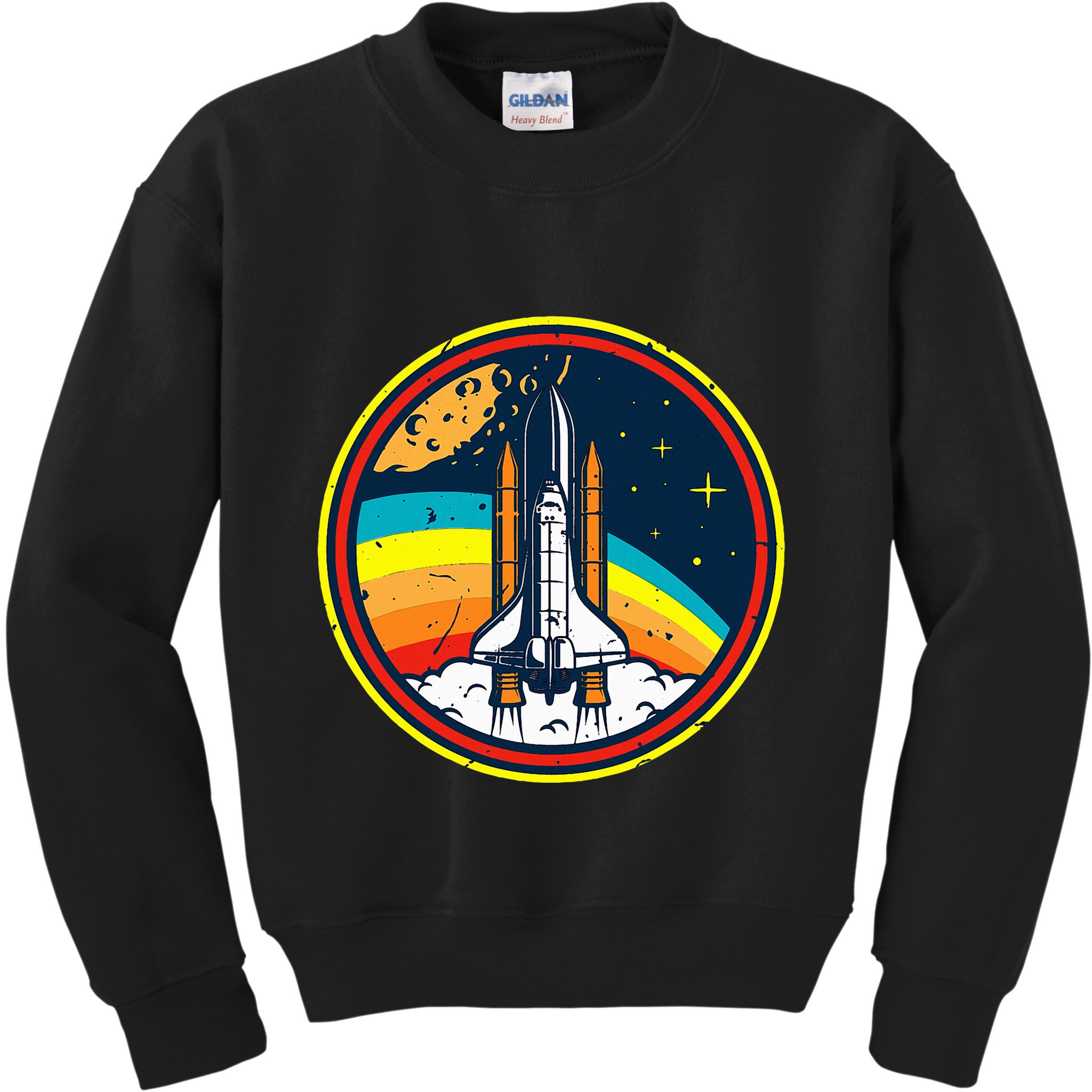 Vintage Space Shuttle Space Lover & Astronomy Stargazer Kids Sweatshirt