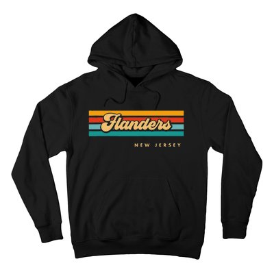 Vintage Sunset Stripes Flanders New Jersey Hoodie