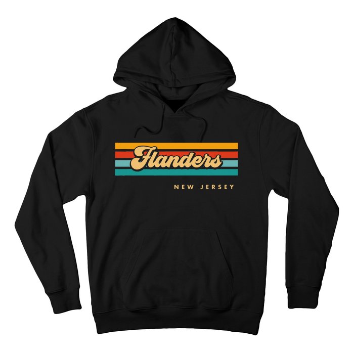 Vintage Sunset Stripes Flanders New Jersey Hoodie