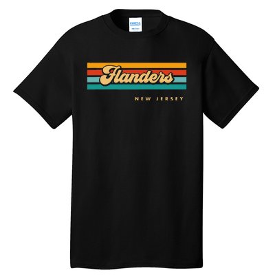 Vintage Sunset Stripes Flanders New Jersey Tall T-Shirt