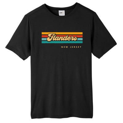 Vintage Sunset Stripes Flanders New Jersey Tall Fusion ChromaSoft Performance T-Shirt