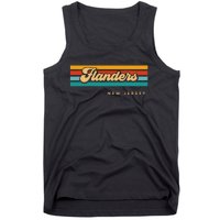 Vintage Sunset Stripes Flanders New Jersey Tank Top