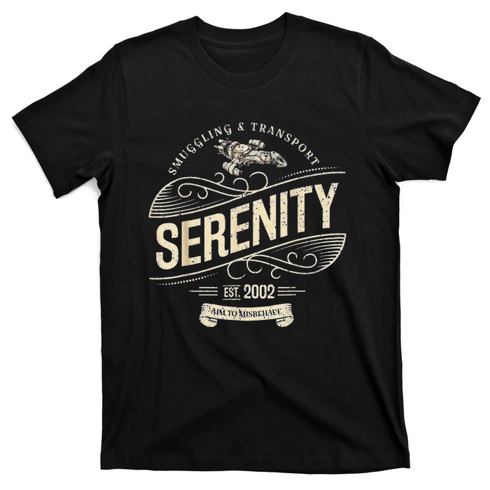 Vintage Serenity Smuggling And Transport Firefly T-Shirt