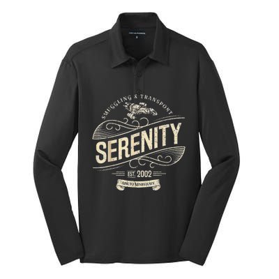 Vintage Serenity Smuggling And Transport Firefly Silk Touch Performance Long Sleeve Polo