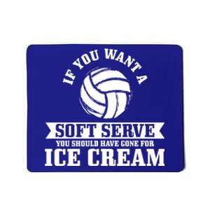 Volleyball Soft Serve Ice Cream Funny Volleyball Player Gift Mousepad