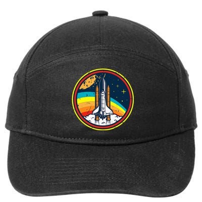 Vintage Space Shuttle Space Lover & Astronomy Stargazer 7-Panel Snapback Hat