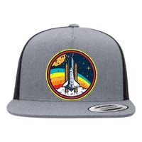 Vintage Space Shuttle Space Lover & Astronomy Stargazer Flat Bill Trucker Hat