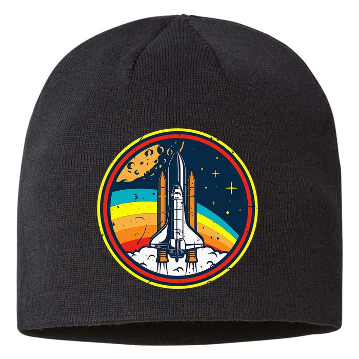 Vintage Space Shuttle Space Lover & Astronomy Stargazer Sustainable Beanie