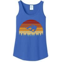 Vintage Sunset Snowboarding Gift For Snowboarders Great Gift Ladies Essential Tank