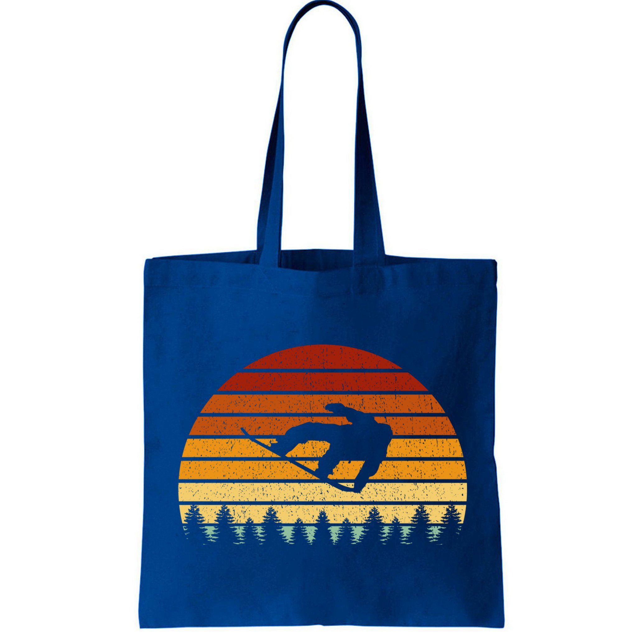Vintage Sunset Snowboarding Gift For Snowboarders Great Gift Bag