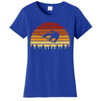 Vintage Sunset Snowboarding Gift For Snowboarders Great Gift Women's T-Shirt