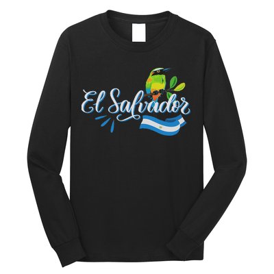 Vos Solo Sos Paja Salvadoran Slang El Salvador Flag Torogoz Long Sleeve Shirt