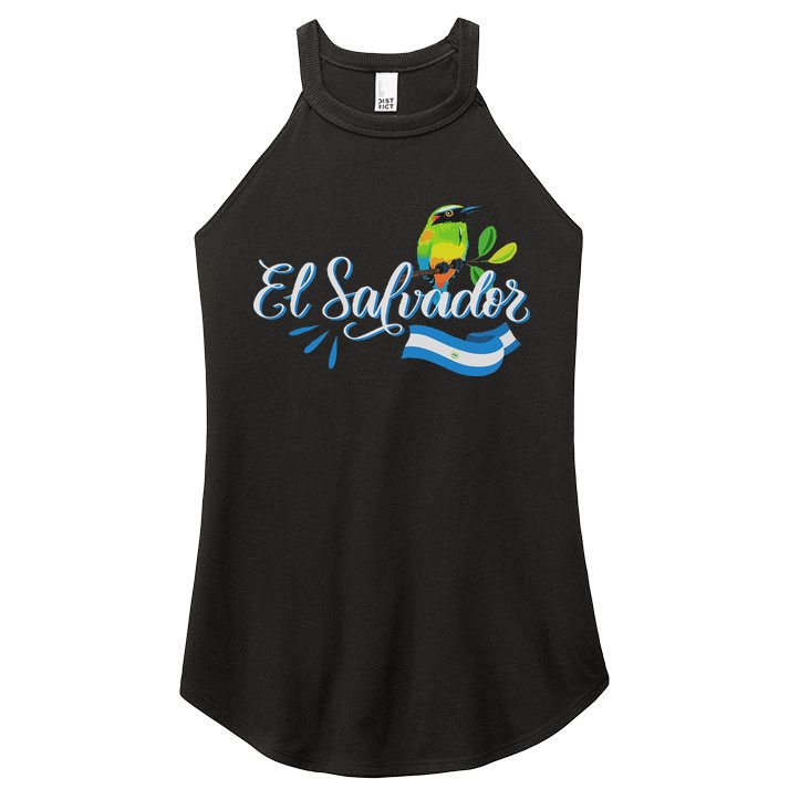 Vos Solo Sos Paja Salvadoran Slang El Salvador Flag Torogoz Women's Perfect Tri Rocker Tank