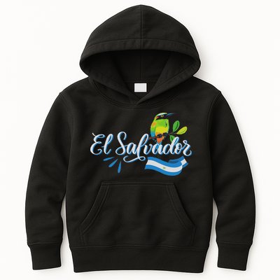 Vos Solo Sos Paja Salvadoran Slang El Salvador Flag Torogoz Kids Hoodie