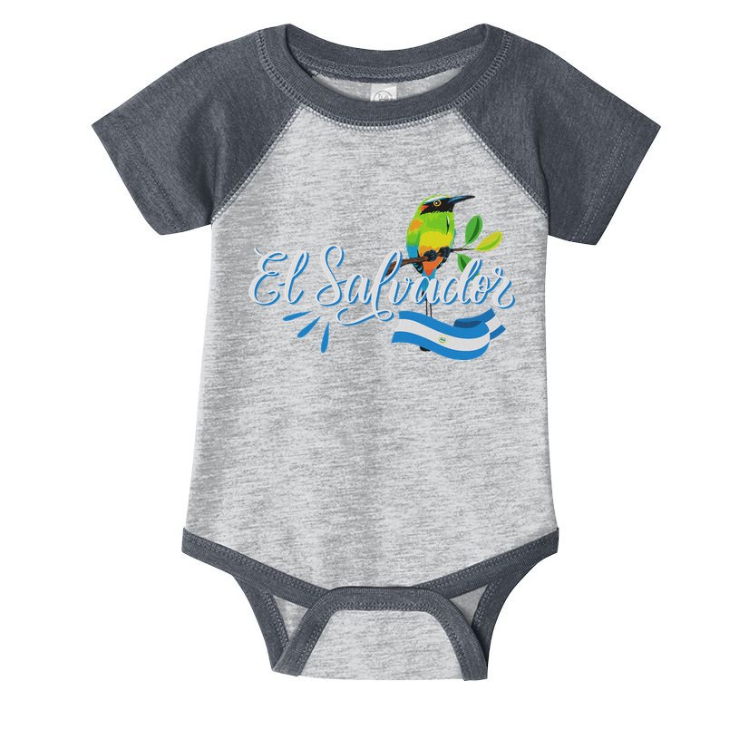 Vos Solo Sos Paja Salvadoran Slang El Salvador Flag Torogoz Infant Baby Jersey Bodysuit