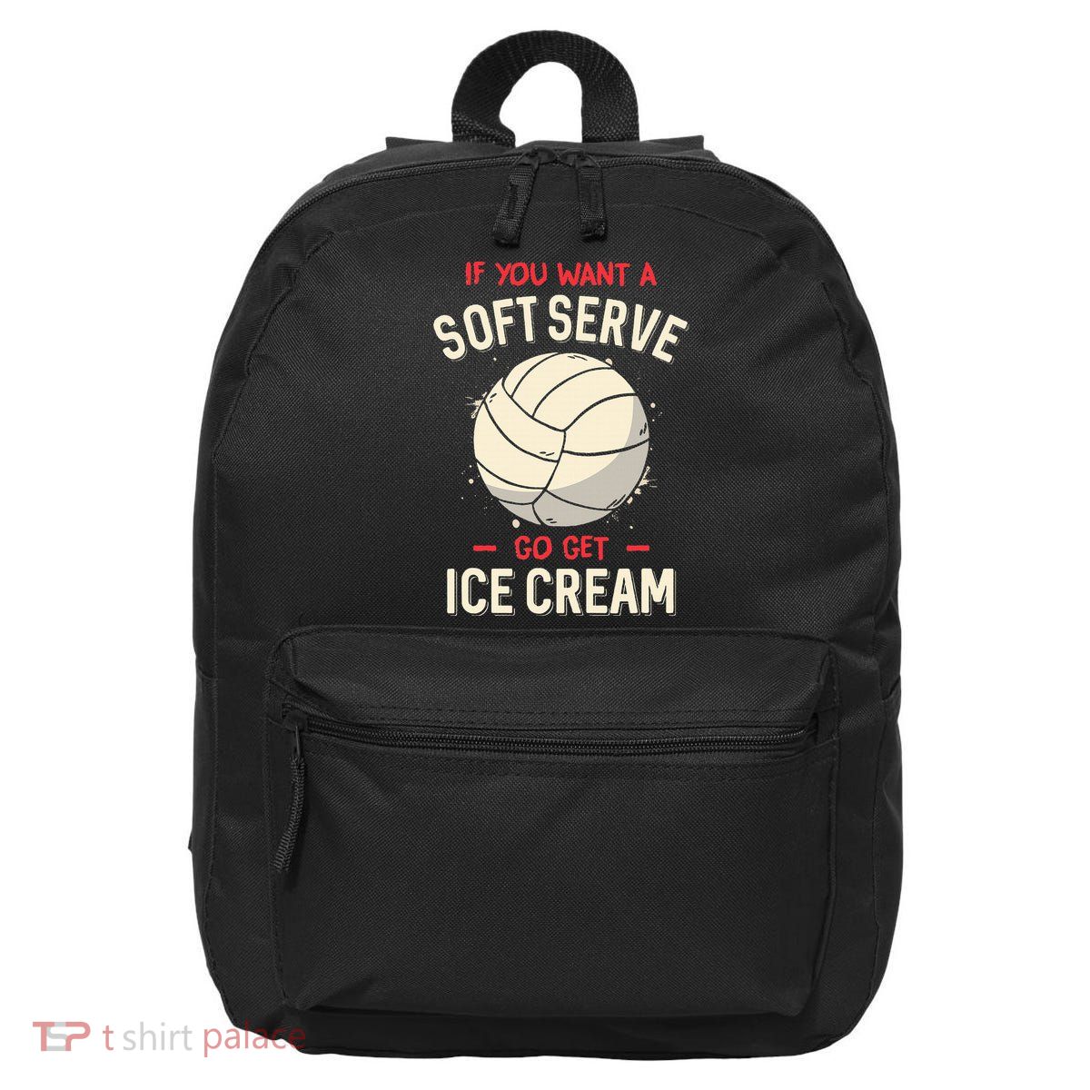 Volleyball Soft Serve Pun Design 16 in Basic Backpack