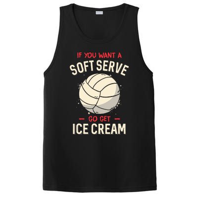 Volleyball Soft Serve Pun Design PosiCharge Competitor Tank