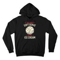 Volleyball Soft Serve Pun Design Tall Hoodie