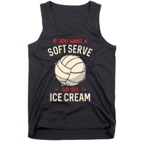 Volleyball Soft Serve Pun Design Tank Top