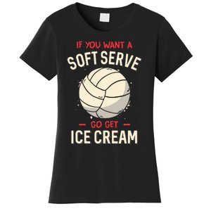 Volleyball Soft Serve Pun Design Women's T-Shirt