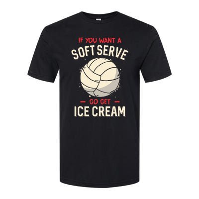 Volleyball Soft Serve Pun Design Softstyle CVC T-Shirt