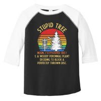 Vintage Sunset Stupid Tree Disc Golf Funny Fans Toddler Fine Jersey T-Shirt