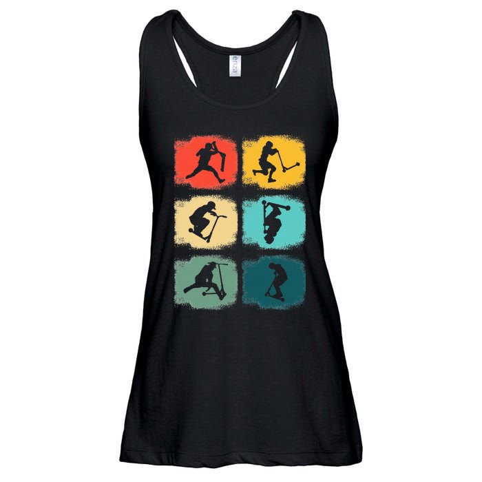 Vintage Stunts Scooter Trick Rider Scooter Gift Ladies Essential Flowy Tank