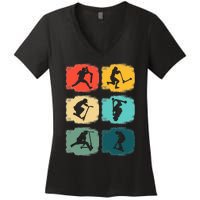 Vintage Stunts Scooter Trick Rider Scooter Gift Women's V-Neck T-Shirt