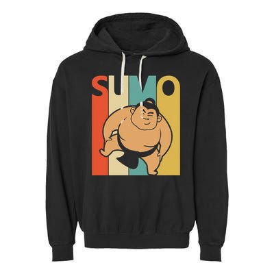 Vintage Sumo  Sumo Wrestling Gift Garment-Dyed Fleece Hoodie