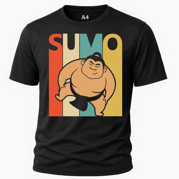 Vintage Sumo  Sumo Wrestling Gift Cooling Performance Crew T-Shirt