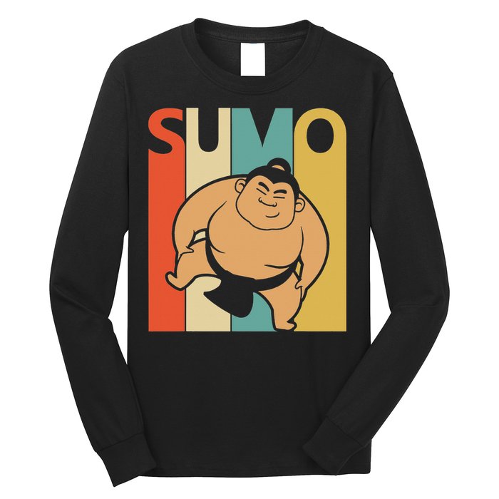 Vintage Sumo  Sumo Wrestling Gift Long Sleeve Shirt