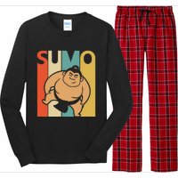 Vintage Sumo  Sumo Wrestling Gift Long Sleeve Pajama Set