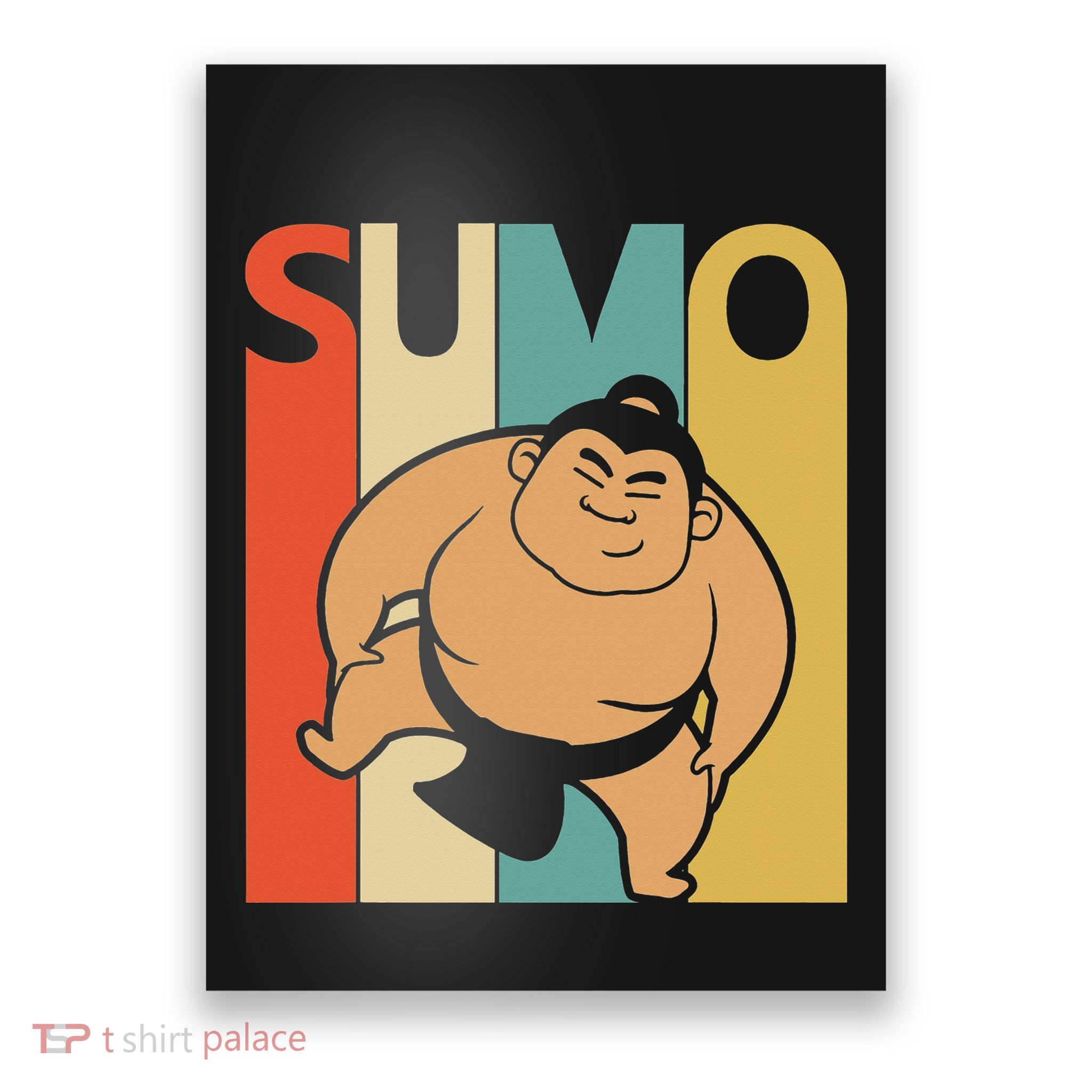 Vintage Sumo  Sumo Wrestling Gift Poster