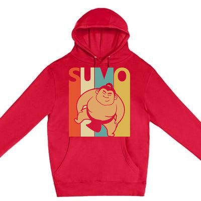 Vintage Sumo  Sumo Wrestling Gift Premium Pullover Hoodie