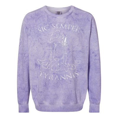 Virginia Sic Semper Tyrannis Colorblast Crewneck Sweatshirt