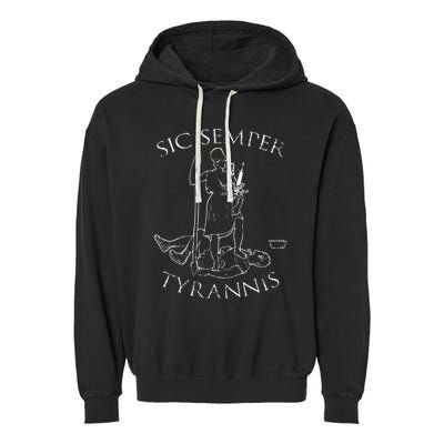 Virginia Sic Semper Tyrannis Garment-Dyed Fleece Hoodie