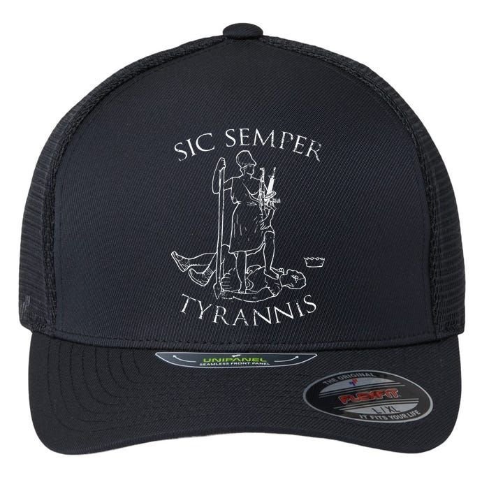 Virginia Sic Semper Tyrannis Flexfit Unipanel Trucker Cap